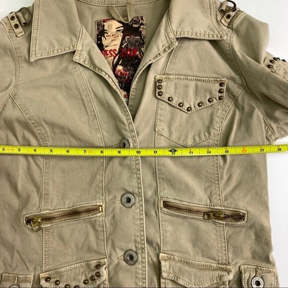 GUESS Peace Love Military Utility Jacket - Picture 5 of 9